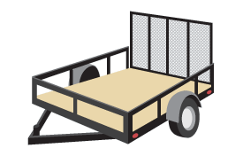 Utility trailers are able to transport large bulky items, as well as smaller tools and equipment. These trailers are open, which allows for easy loading and unloading.