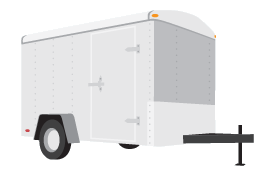 Cargo trailers are able to transport a wide variety of items—from furniture to equipment. Because they are enclosed, the cargo inside is protected from weather and hidden from view.