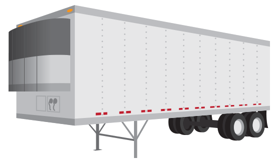 These enclosed refrigerated trailers allow you to haul refrigerated or frozen products easily and efficiently.