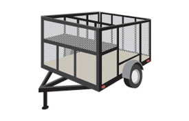 A trailer that can transport tools and light equipment to jobsites. These can be found as open trailers, or as enclosed trailers for more protection.